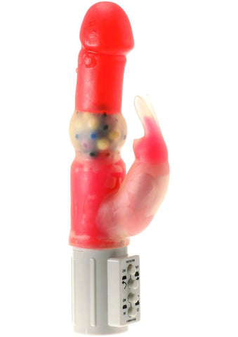 Minx Erotic Rainbow Rabbit Vibrator - Pink