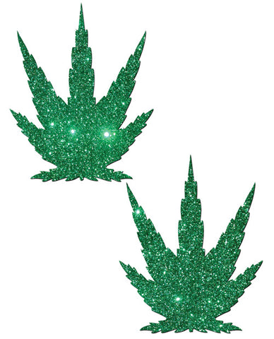 Pastease Glitter Marijuana Leaf