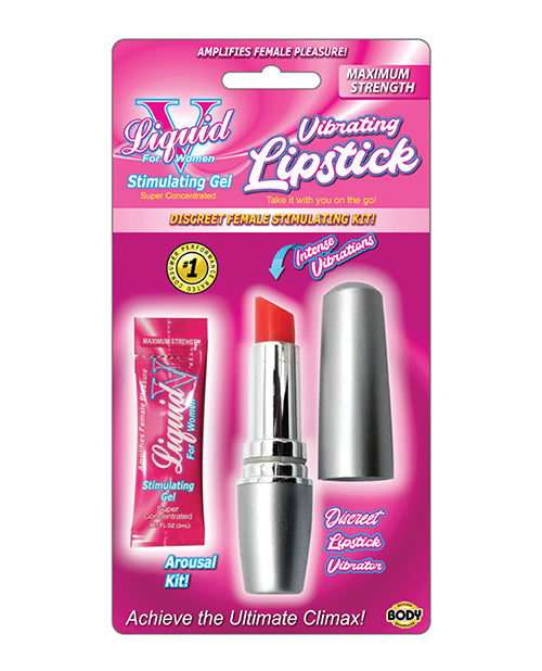 Liquid Vibrating Lipstick with Arousal Gel