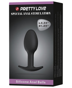 Silicone Anal Plug w/Ball