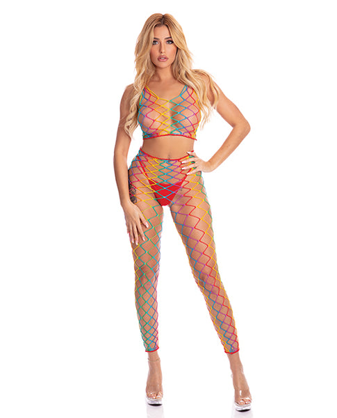 Rainbow Two Piece Body Stocking