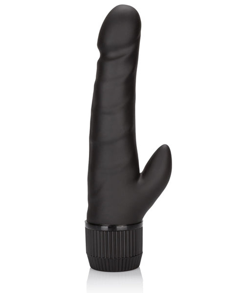 Black Velvet 5" Dong w/Clit Stimulator