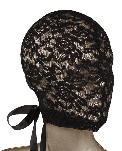 Scandal Corset Lace Hood - Black