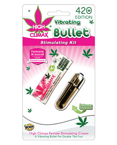 High Climax Hemp Cream and Vibrating Bullet Stimulating Kit